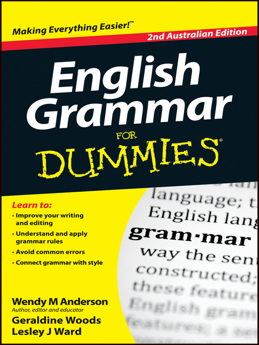 Cover image for English Grammar For Dummies